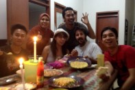 Bandung con Arief y Family.